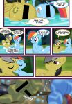  advertisement censored comic daring_do_(mlp) duo eating_feces feces female female/female feral friendship_is_magic hi_res jungle moon_pearl my_little_pony nude on_model pond pooping preview rainbow_dash_(mlp) sample scat succubi_samus 