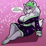  &lt;3 2022 absurd_res anthro big_breasts breasts canid canine canis cherry_blossom claws cleavage clothed clothing curvy_figure dialogue digital_media_(artwork) dress ear_piercing ear_ring english_text eyelashes eyeshadow feet female fingers five_nights_at_freddy&#039;s five_nights_at_freddy&#039;s:_security_breach fur green_hair grey_body grey_fur grey_hair hair hi_res huge_breasts lips long_hair long_tail looking_at_viewer makeup mammal multicolored_body multicolored_fur piercing plant roxanne_wolf_(fnaf) scottgames sharp_teeth simple_background sitting smile solo someth1ngoranother talking_to_viewer teeth text thick_thighs toes tongue two_tone_body two_tone_fur video_games voluptuous wide_hips wolf yellow_eyes 