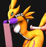  anthro bandai_namco chair digimon digimon_(species) female furniture hi_res looking_at_viewer nocturnalfuzz renamon solo 