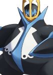  absurd_res ambiguous_gender avian beak belly biped black_body blue_eyes empoleon flippers front_view hi_res looking_at_viewer multicolored_body nintendo on_ice_(artist) pok&eacute;mon pok&eacute;mon_(species) semi-anthro simple_background solo solo_focus standing video_games white_background white_body yellow_beak 