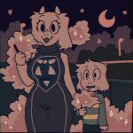  1:1 age_difference anthro asriel_dreemurr big_breasts boss_monster bovid breasts caprine celestial_star_polygon chromatic_aberration clothed clothing cloud cloudy deceased_bunny_(artist) detailed_background dress duo female goat male mammal moon mother mother_and_child mother_and_son night older_female outside parent parent_and_child parent_and_son public smoke smoke_from_mouth son sparkles star sweater topwear toriel undertale undertale_(series) vape vape_cloud vape_pen video_games young 