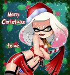  bottomwear cephalopod chacrawarrior choker christmas christmas_clothing christmas_headwear clothing corset crossed_arms female fishnet fishnet_legwear flat_chested garter_straps hat headgear headwear hi_res holidays humanoid inkling jewelry legwear lingerie marine miniskirt mistletoe mollusk necklace nintendo not_furry open_mouth open_smile panties pattern_bottomwear pattern_clothing pattern_panties pattern_underwear pearl_(splatoon) plant pseudo_hair santa_hat skirt smile solo splatoon striped_bottomwear striped_clothing striped_panties striped_underwear stripes tentacle_hair tentacles thigh_highs topwear underwear video_games 