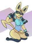  absurd_res canid canine clothed clothing female hi_res humanoid irgramfox lucario mammal nintendo nintendo_switch pok&eacute;mon pok&eacute;mon_(species) shiny_pok&eacute;mon solo video_games 