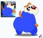  animated big_butt breathotter butt canid canine canis cartoon_network diggs_tailwagger:_galactic_rover domestic_dog looking_back male mammal orange_body short_playtime solo twerking 