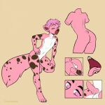  anthro girly hi_res hyaenid male mammal reference_image solo spots 
