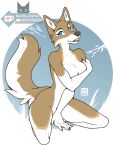  2022 anthro black_lips blue_eyes canid canine canis colored covering covering_breasts covering_crotch erica_(stormwolff) female flat_colors fur inktiger lips mammal multicolored_body multicolored_fur nude showing_teeth signature simple_background solo two_tone_body two_tone_fur watermark wolf 
