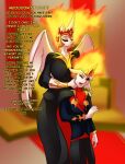  anthro anthrofied black_sclera clothing crown daybreaker_(mlp) duo equid equine fan_character female fire flaming_hair friendship_is_magic fur hasbro hi_res horn male mammal mother mother_and_child mother_and_son my_little_pony parent parent_and_child pseudo_hair son thebigbadwolf01 white_body white_fur winged_unicorn wings 