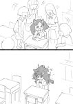  anthro biped bullying canid canine clothing comic digital_media_(artwork) fox fur_(theterm) group human mammal pigtails school_uniform sitting sketch solo solo_focus theterm uniform young 