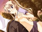  between_breasts blush breasts censored outdoors outside paizuri penis twintails 