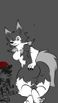  anthro butt female hi_res lycanroc may midday_lycanroc midnight_lycanroc nintendo pok&eacute;mon pok&eacute;mon_(species) r_96 solo video_games zoroark 