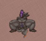 anthro anus belly big_nipples breasts chubby_female clitoris crouching eyebrows feet female genitals kentuckiyucki liz_(eye_moisturizer) navel nintendo nipples open_mouth pok&eacute;mon pok&eacute;mon_(species) pussy salandit short_stack smile solo spread_anus spreading thick_tail thick_thighs toes tongue tongue_out video_games 