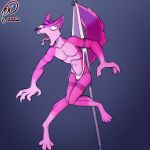  absurd_res anthro bullying canid canine clothed clothing digital_media_(artwork) fox fur hair hanging_wedgie hi_res humiliation male mammal open_mouth pole ramerooni simple_background solo suspension underwear wedgie 
