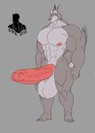  abs anthro balls big_balls big_muscles big_penis blue_eyes canid canine canis feet foreskin fur genitals grey_background grey_body grey_fur huge_balls huge_muscles huge_penis humanoid humanoid_feet humanoid_genitalia humanoid_hands humanoid_penis hyper hyper_genitalia hyper_penis looking_at_viewer male mammal muscular muscular_male nipples nude penis rmk178 sabrina_online simple_background solo spike_wolf webcomic wolf 