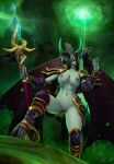  3d_(artwork) absurd_res areola big_breasts blizzard_entertainment breasts cleavage clothed clothing digital_media_(artwork) dreadlord dreadlord_jaina female hi_res hooves horn humanoid humanoid_pointy_ears jaina_proudmoore lidcarter lips membrane_(anatomy) membranous_wings nipples thick_thighs video_games warcraft wide_hips winged_humanoid wings 