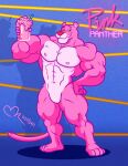  alcohol anthro beverage cocktail felid fur male mammal muscular muscular_anthro muscular_male pantherine pink_body pink_fur pink_panther pink_panther_(series) retrouniverseart smile solo 