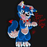  &lt;3 1:1 2015 anthro bandai_namco biped blep blue_body blue_ears blue_fur border_collie canid canine canis claws collar collie dialogue digimon digimon_(species) digitigrade dipstick_ears dipstick_tail domestic_dog ear_piercing ear_ring eye_through_hair fangs floppy_ears fur gaokun gaokun_(character) gaomon hair halloween herding_dog holidays inner_ear_fluff male mammal markings multicolored_body multicolored_ears multicolored_fur multicolored_hair pastoral_dog piercing sheepdog solo tail_markings toe_claws tongue tongue_out translucent translucent_hair tuft two_tone_body two_tone_ears two_tone_fur two_tone_hair watermark white_body white_ears white_fur white_inner_ear 