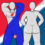  2022 abs balls breasts butt chain_necklace digital_drawing_(artwork) digital_media_(artwork) duo female genitals hi_res humanoid jewelry male male/female muscular muscular_male necklace neckwear nipples not_furry nude penis pepsi pepsiman_(character) pepsiwoman_(character) shaded signature 