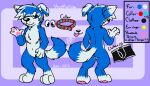  2015 anthro bandai_namco biped black_clothing black_nose black_underwear blep blue_body blue_ears blue_fur blue_hair border_collie boxer_briefs canid canine canis chest_tuft clothing collar collie color_swatch digimon digimon_(species) digitigrade dipstick_ears dipstick_tail domestic_dog ear_piercing ear_ring eye_through_hair floppy_ears fur gaokun gaokun_(character) gaomon hair herding_dog male mammal markings model_sheet multicolored_body multicolored_ears multicolored_fur multicolored_hair multiple_poses pastoral_dog pawpads piercing pink_pawpads pose rear_view sheepdog smile solo tail_markings tongue tongue_out translucent translucent_hair tuft two_tone_body two_tone_ears two_tone_fur two_tone_hair underwear watermark wave white_body white_ears white_fur white_hair white_inner_ear 