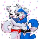  &lt;3 1:1 2016 anthro bandai_namco biped black_clothing black_eyes black_nose black_underwear blep blue_body blue_ears blue_fur blue_hair border_collie boxer_briefs bulge canid canine canis clothing collie curled_tail digimon digimon_(species) dipstick_ears dipstick_tail domestic_dog duo ear_piercing ear_ring embrace eyes_closed floppy_ears fur gaokun gaokun_(character) gaomon grey_body grey_ears grey_fur hair happy_birthday herding_dog hi_res hug husky inner_ear_fluff male mammal markings monotone_hair multicolored_body multicolored_ears multicolored_fur multicolored_hair nordic_sled_dog pastoral_dog piercing pink_tongue red_clothing red_underwear sheepdog simple_background spitz tail_markings tongue tongue_out tuft two_tone_body two_tone_ears two_tone_fur two_tone_hair underwear white_background white_body white_ears white_fur white_hair white_inner_ear 