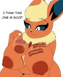  absurd_res animated anthro areola bacon big_breasts big_butt blue_sclera bodily_fluids breasts burger butt curvy_figure dialogue digital_drawing_(artwork) digital_media_(artwork) eeveelution female flareon food food_fetish food_on_body food_play fur hair hi_res huge_breasts lobokosmico mammal meat nintendo nipples nude orange_areola orange_body orange_fur orange_nipples pok&eacute;mon pok&eacute;mon_(species) sausage short_stack simple_background slightly_chubby solo text thick_thighs video_games white_eyes 