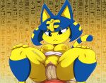  2022 animal_crossing ankha_(animal_crossing) anthro areola balls bigdon1992 bodily_fluids breasts butt digital_media_(artwork) domestic_cat duo ejaculation felid feline felis female female_penetrated fingers genital_fluids genitals male male/female male_penetrating male_penetrating_female mammal nintendo nipples penetration penis pussy pussy_ejaculation pussy_juice sex solo_focus spread_legs spreading vaginal vaginal_penetration video_games yellow_areola yellow_nipples 