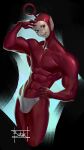  2021 abs absurd_res botak bulge clothing hi_res looking_aside male muscular muscular_male navel pink_eyes po_(teletubbies) simple_background smile teletubby underwear white_clothing white_underwear 