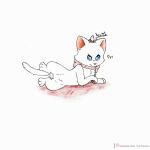  domestic_cat felid feline felis female feral hi_res mammal marie_(aristocats) paws solo the_aristocats yordraw 