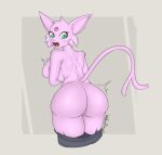  anthro big_butt breast_squish breasts butt eeveelution espeon female hi_res nintendo nude pok&eacute;mon pok&eacute;mon_(species) solo squish thick_thighs umbradraws video_games wide_hips 