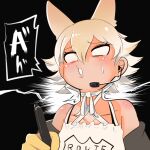  animal_ears black_jacket blonde_hair coyote coyote_(kemono_friends) coyote_girl coyote_tail gloves highres jacket kemono_friends kemono_friends_v_project mcgunngu necktie shirt shoes short_hair skirt smile tail virtual_youtuber white_shirt yellow_eyes yellow_gloves 