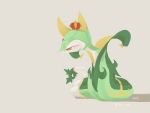  4:3 ambiguous_gender azre clothing crown feral green_body hi_res leaf_tail legwear nintendo pok&eacute;mon pok&eacute;mon_(species) pseudo_clothing serperior signature simple_background solo stockings video_games white_background white_body yellow_body 