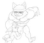  2022 4_fingers 4_toes absurd_res anthro anthro_on_anthro arm_tuft barefoot beanie black_and_white bristol bulge bulge_lick butt cheek_tuft chin_tuft claws clothed clothed_anthro clothed_male clothing digital_drawing_(artwork) digital_media_(artwork) duo ear_tuft elbow_tufts facial_tuft fan_character feet fingers foreplay front_view full-length_portrait grin half-closed_eyes hand_on_back hand_on_bulge happy hat headgear headwear hi_res humanoid_feet humanoid_hands inner_ear_fluff larger_anthro larger_male league_of_legends licking looking_at_viewer looking_away looking_back looking_forward mahotis_(bristol) male male/male male_anthro mammal mane mohawk monochrome muscle_size_difference narrowed_eyes open_mouth open_smile plantigrade portrait presenting_bulge pseudo_hair riot_games short short_anthro short_male simple_background sitting size_difference smaller_anthro smaller_male smile spread_legs spreading toes tongue tongue_out topless topless_anthro topless_male tuft video_games white_background yordle 