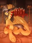 absurd_res anus bound candle daring_do_(mlp) equid equine female feral friendship_is_magic genitals grey_hair hair hi_res lit_candle mammal my_little_pony pearlyiridescence pegasus pussy wings 