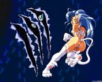  animal_ears ass blue_hair capcom cat_ears cat_tail catgirl creampie cum cum_in_ass cum_in_pussy cum_inside darkstalkers felicia pussy_juice tail uncensored vampire_(game) wallpaper wet_pussy 