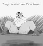  anthro big_breasts breasts disney eostex female genitals hi_res overweight overweight_female pudgy_belly pussy shenzi sitting smile smiling_at_viewer solo spread_legs spreading the_lion_king thick_thighs 