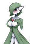  1girl absurdres breasts gardevoir highres non-web_source pl3sm pokemon pokemon_(creature) pokemon_(game) solo 