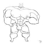  absurd_res big_muscles canid canine dirktheredpanda fox hi_res huge_muscles hyper hyper_muscles male mammal monster_fox muscular muscular_male solo 
