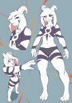  2021 anthro asriel_dreemurr asriel_dreemurr_(god_form) biped black_sclera boss_monster bovid briefs caprine clothing digital_media_(artwork) fur fur_markings hi_res high-angle_view horn kanto05 magic male mammal markings multicolored_body multicolored_fur solo thick_thighs tongue tongue_out undertale undertale_(series) underwear video_games white_body white_fur wide_hips 