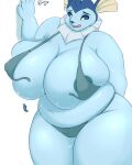  absurd_res belly big_breasts blue_body blue_eyes blue_nipples bra breasts chubby_female clothing curvaceous curvy_figure eeveelution erect_nipples erect_nipples_under_clothes female hi_res hidenafox huge_breasts huge_thighs inverted_nipples navel nervous nintendo nipples open_mouth panties pok&eacute;mon pok&eacute;mon_(species) slightly_chubby solo thick_thighs torn_clothing underwear vaporeon video_games voluptuous wide_hips 
