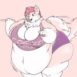  anthro canid canine cookie female food hi_res mammal obese overweight psydough solo 