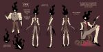  blood blood_on_clothing bodily_fluids clothed clothing elemental_creature english_text fire fire_creature hi_res humanoid knife male model_sheet solo text tinybeasts toony zieg_(tinybeasts) 