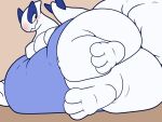  ambiguous_gender big_butt blush butt head_tuft kinachi_(lugiaberry)_(character) legendary_pok&eacute;mon lugia lugiaberry nintendo obese overweight pok&eacute;mon pok&eacute;mon_(species) smile solo thick_tail tuft video_games 
