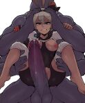  balls barefoot bea_(pok&eacute;mon) bodily_fluids breasts clenched_teeth clothing dripping duo exposed_breasts feet female genital_fluids genitals gym_leader hand_on_head hand_on_leg hi_res horu human humanoid imminent_rape imminent_sex interspecies looking_at_genitalia looking_at_penis machamp male male/female mammal nintendo penis pok&eacute;mon pok&eacute;mon_(species) pok&eacute;philia precum precum_drip restrained teeth torn_clothing video_games worried 