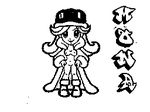  breasts flipnote lowres mona nintendo_ds_wallpaper nude pussy wallpaper wario_ware warioware 