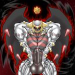  absurd_res altered_forme_giratina anthro aura balls big_balls big_penis black_body evil_grin genitals giratina gold_(metal) grey_body griseous_core hi_res legendary_pok&eacute;mon male multicolored_body muscular muscular_anthro muscular_male nintendo penis pok&eacute;mon pok&eacute;mon_(species) red_body ryuni sky smile solo spikes star starry_sky tattoo text two_tone_body unknown_(disambiguation) unown_(pok&eacute;mon) unown_a unown_g unown_i unown_n unown_r unown_t vein veiny_balls veiny_penis video_games wings 