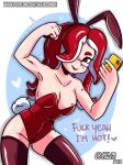  &lt;3 bunny_costume cellphone cephalopod clothing costume english_text eyewear fake_ears fake_rabbit_ears female flexing glasses hi_res humanoid legwear marine mollusk nintendo not_furry octarian octoling phone pseudo_hair selfie skajrzombie smartphone smile solo splatoon tentacle_hair tentacles text thigh_highs video_games 