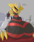  &lt;3 anthro armor big_breasts blush breasts claws featureless_breasts female giratina headgear helmet hi_res huge_breasts human legendary_pok&eacute;mon mammal nintendo pok&eacute;mon pok&eacute;mon_(species) red_eyes vf-01s video_games 