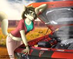  absurd_res anthro car clothed clothing curvaceous curvy_figure cutef domestic_ferret fan_character female fur furret furry hi_res invalid_tag lucareelo machine mammal muscular mustela mustelid musteline nintendo pok&eacute;mon pok&eacute;mon_(species) shoftshade solo standing true_musteline urry vehicle video_games voluptuous 