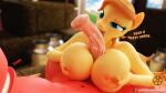  2022 3d_(artwork) animal_genitalia animal_penis anthro big_macintosh_(mlp) breast_play breasts cream_heart_(mlp) dialogue digital_media_(artwork) duo english_text equid equine equine_penis eyebrows eyelashes female fingers friendship_is_magic genitals hasbro hi_res licking male male/female mammal my_little_pony navel nipples nude oral penis pussy sex sfrogue solo_focus text titfuck tongue tongue_out 