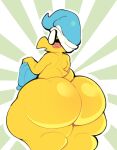  ambiguous_gender anthro big_butt blush blush_stickers boxmingle butt clothing eyewear glasses hat headgear headwear holding_clothing holding_object huge_butt huge_thighs hyper hyper_thighs koopa magikoopa mario_bros nintendo nude open_mouth reptile scalie solo thick_thighs video_games 