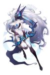  absurd_res action_pose anthro athletic athletic_female big_breasts bovid breasts caprine female hair hi_res holding_object holding_weapon kindred_(lol) league_of_legends long_hair long_legs mammal pose redrime riot_games sheep simple_background small_waist solo solo_focus video_games weapon white_background white_body wide_hips 